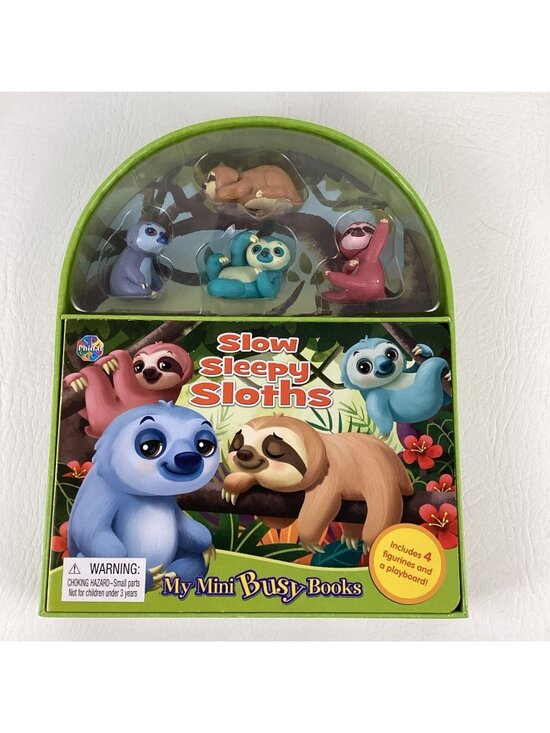 Other - My Mini Busy Books Slow Sleepy Sloths Board Book Figurines Playboard 2021